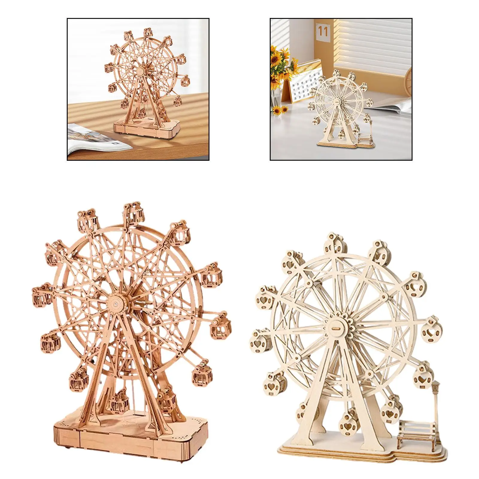 

3D деревянный набор пазлов, набор моделей колес «сделай сам», украшение для рабочего стола, подарок на день рождения, забавная интерактивная игрушка, игрушка для сборки дерева для подростков