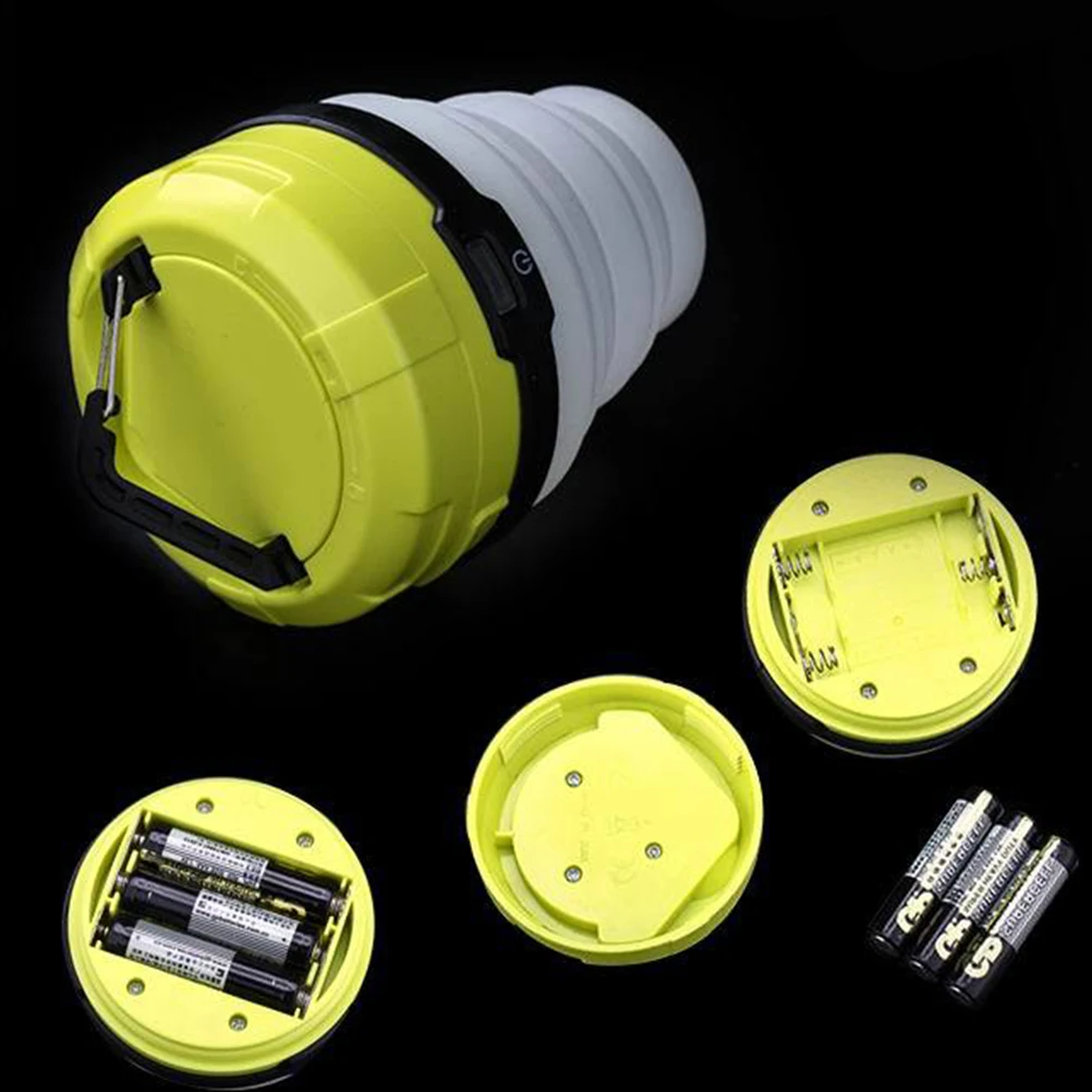 

LED Camping Lantern Collapsible Outdoor Flashlight Foldable Hiking Light Rechargeable Powered IPX4 for emergency