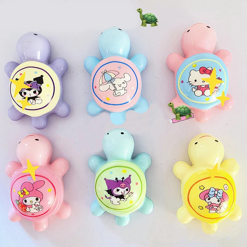 1PC Hand Squeezed Sanrio My Melody Kuromi Hello Kitty Little Turtle Decompression Toy Sticky Rebound Pressure Doll Children Gift