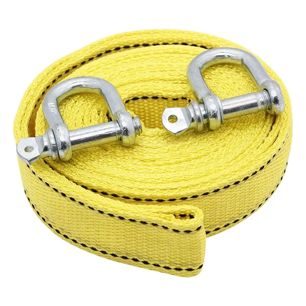 

Durable 5-ton 4M Car Tow Cable with Hooks Double Layer Towing Pull Rope Thickening Trailer Rope