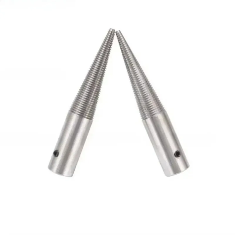 2Pcs Taper Spindle Left&Right Installed Shaft for Buffing Wheels Grinder Parts