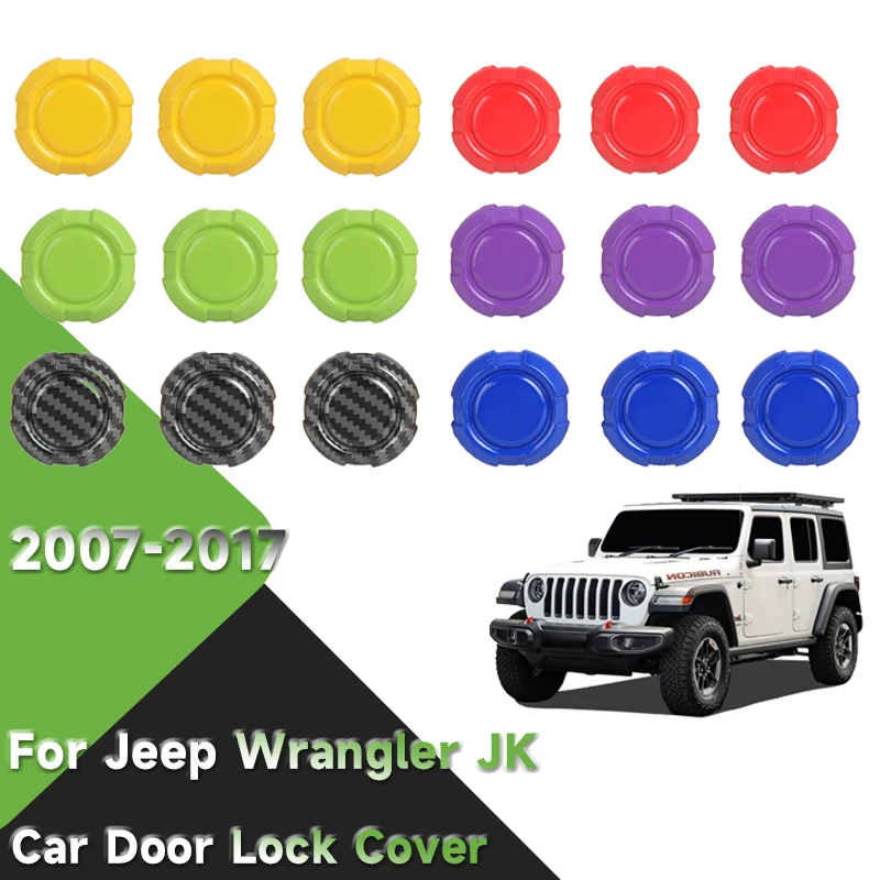 

Embellishing Sticker for Car Door Lock Cover, Protective Key Cover, for Jeep Wrangler JL Gladiator JT 2018-2023