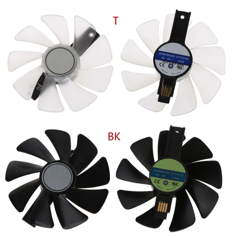 

2PCS 95mm Graphics Card Cooling Fan CF1015H12D CF1010U12S 4Pin 12V Cooler Fan Dropship