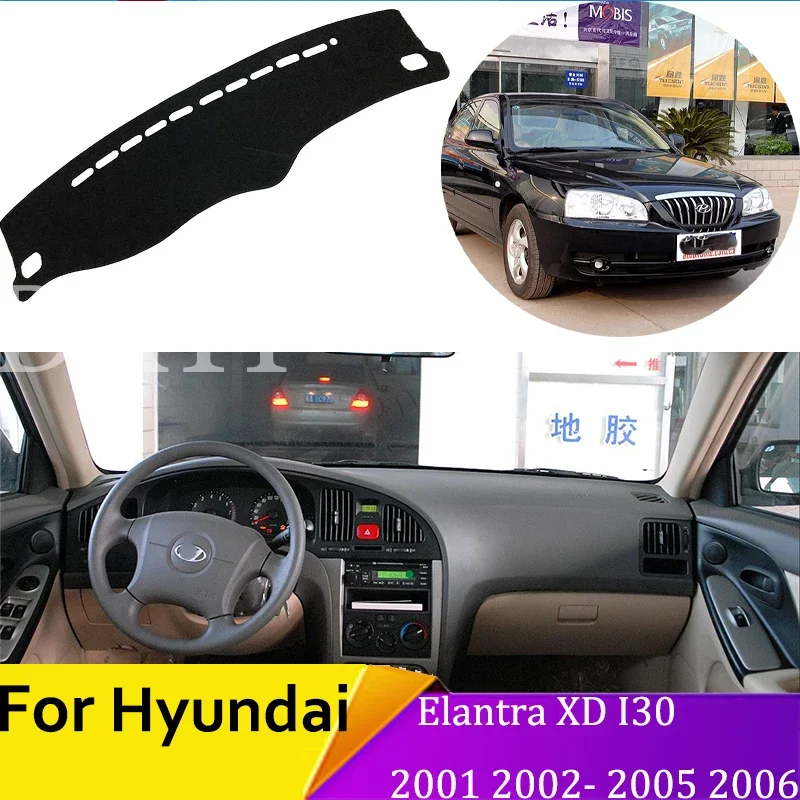 Anti-Slip Mat Dashboard Cover Pad For Hyundai Elantra 2001 2002 2003-2006 XD I30 Car Inner Anti-sun Anti-Slip car accessories