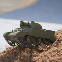 1/16 Mini CoolBank RC Tank M8 HMC Scott MK III Radio Control Battle Tank Simulation Smoke Sound Lights RTR Combat Radio Panzer