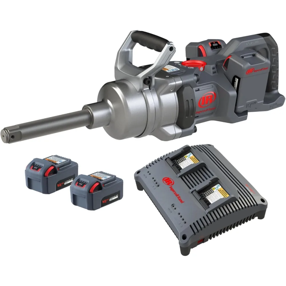 

20V Cordless Impact Wrench Kit 1 Inch Extended Anvil with Charger and Case