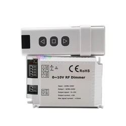 0-10V High Voltage LED RF Dimmer DM015 110V 220V AC 1 Channel 1CH Trailing Edge Dimming Controller with 3 Key wireless Remote