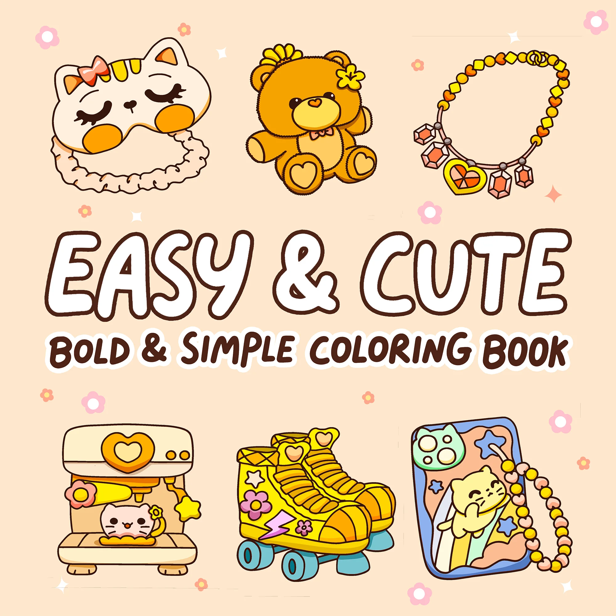

Children's Coloring Book: Simple Black and White Line Drawing Picture Book for Creative Fun and Learning