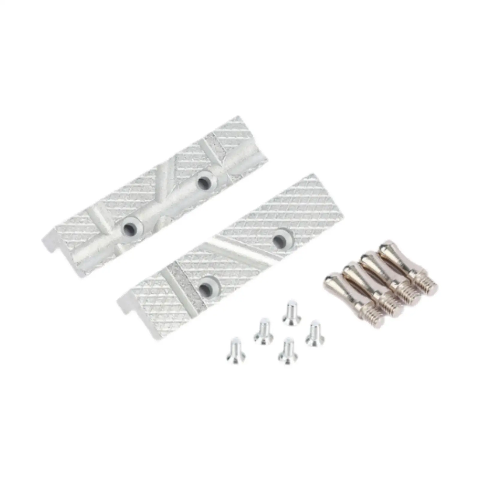 Vise Jaws Accessories Silver Portable Premium Heavy Duty User Friendly Rust Resistant with Screw Anti Slip Replacement Part