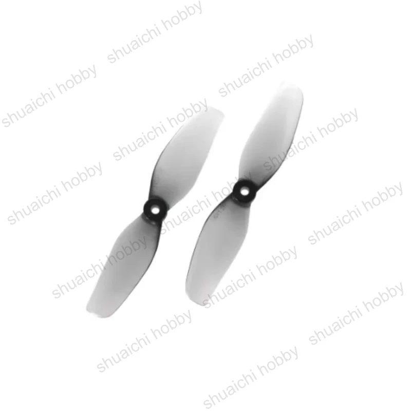 2Pairs Ultralight Whoop Prop 40MMX2(1.6X1.2) Two-blade Propeller Positive Negative Paddle PC Material Props for RC Racing Drone