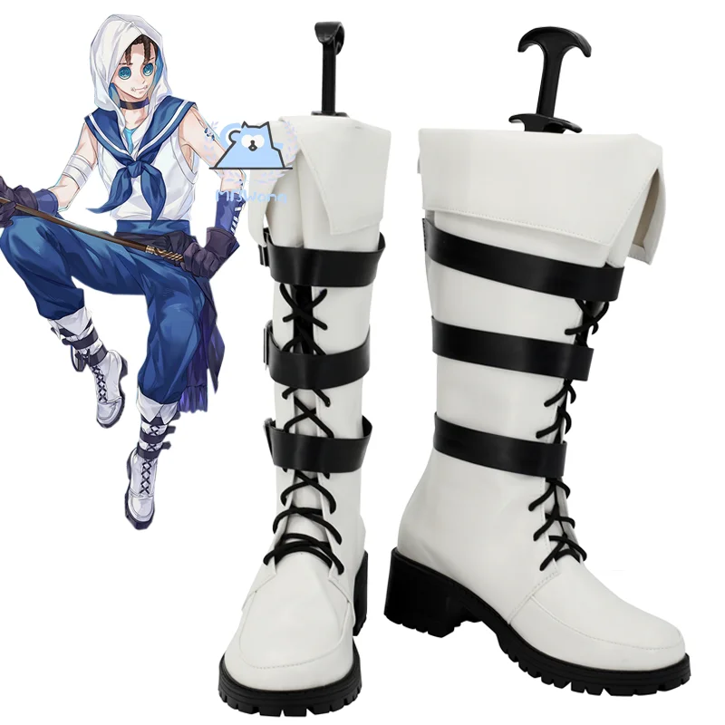 Identity Ⅴ Mercenary Cosplay Shoes Boot Naib Subedar Sailor Suit Shoes Halloween Carnival Party Shoes  Custom Made Adult