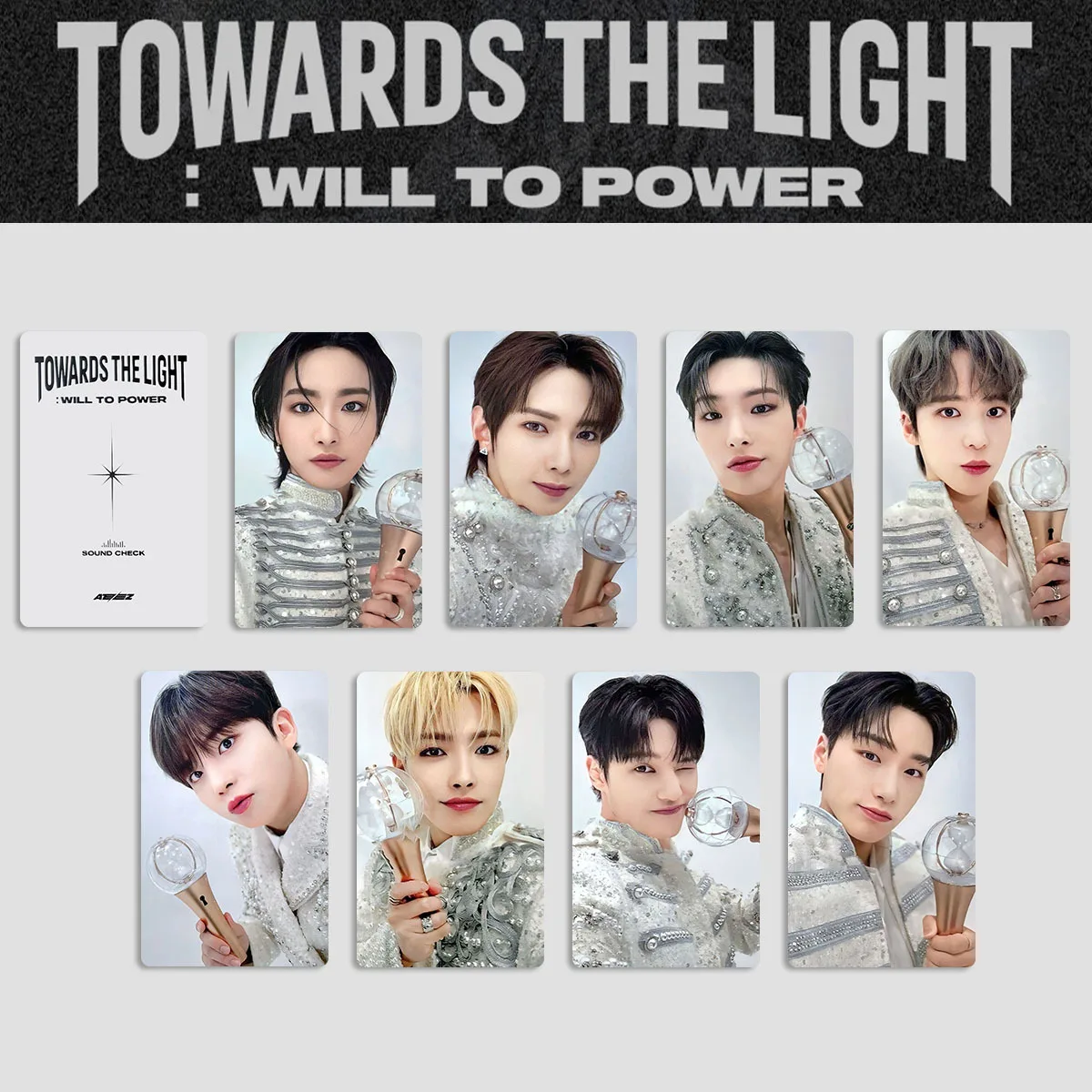 

8 шт./компл. Kpop ATEEZ TOWARDS THE LIGHT: WILL TO POWER альбом фотокарточки San Wooyoung Mingi Seonghwa селфи ломо-карты подарки для фанатов