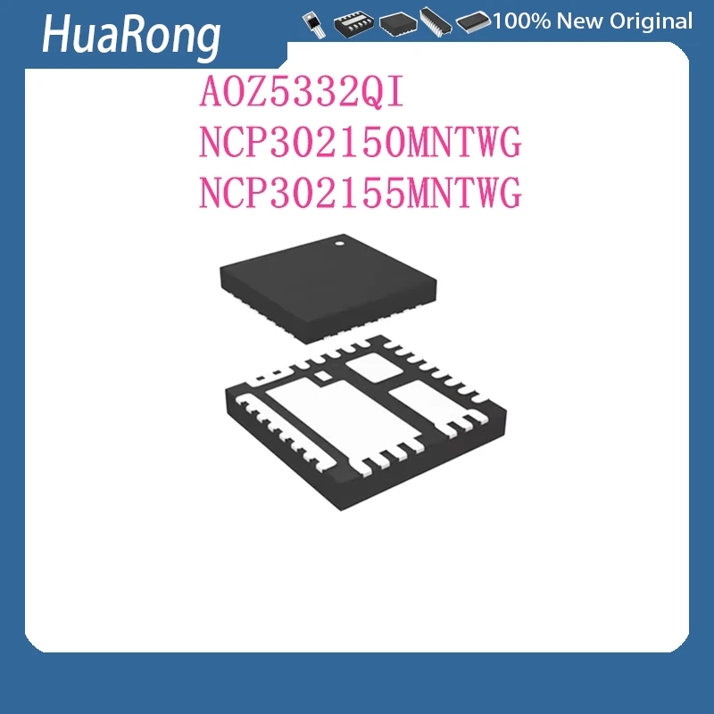 5Pcs/Lot AOZ5332QI AOZ5332 AL00 ALOO NCP302150MNTWG NCP302150 302150 NCP302155MNTWG NCP302155 302155  QFN31