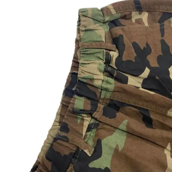 ex التمويه طباعة orts مع كيتس فضفاضة تناسب السراويل عارضة للرجال والنساء مادة PVC منتصف منخفضة الخصر مادة أخرى #4