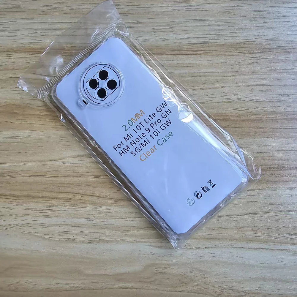 Für Xiaomi Mi 10T lite Hülle 2,0 mm dicke Linse schützende klare Abdeckung Xiaomi Mi 10i Silikon transparente Hülle