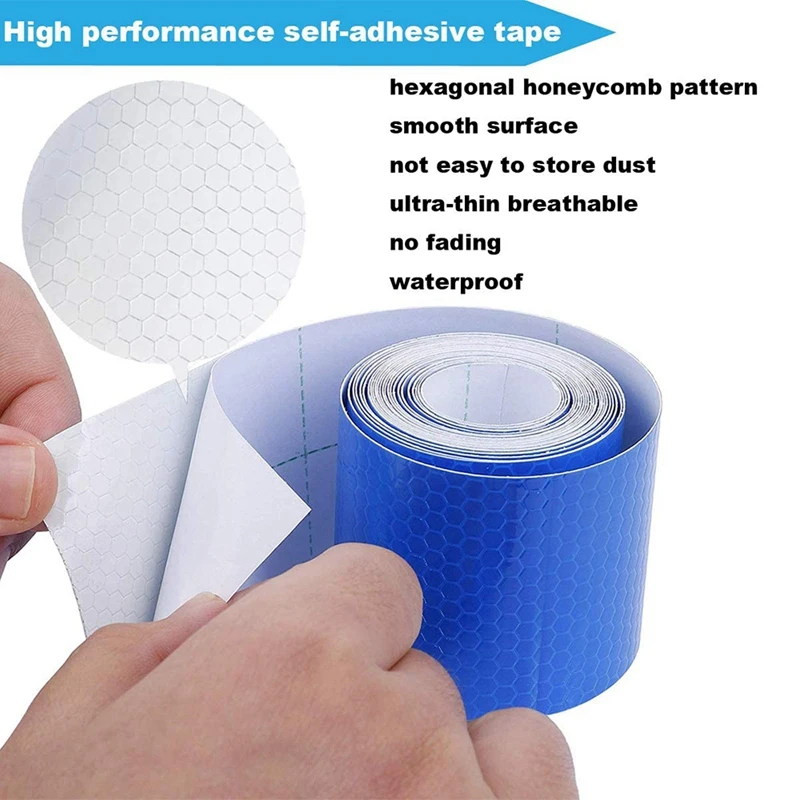 HOT! Reflective Tape Self-Adhesive 5 Colours 5 Cm X 3 Meter Reflective Tape Waterproof Warning Tape Safety Marking Tape