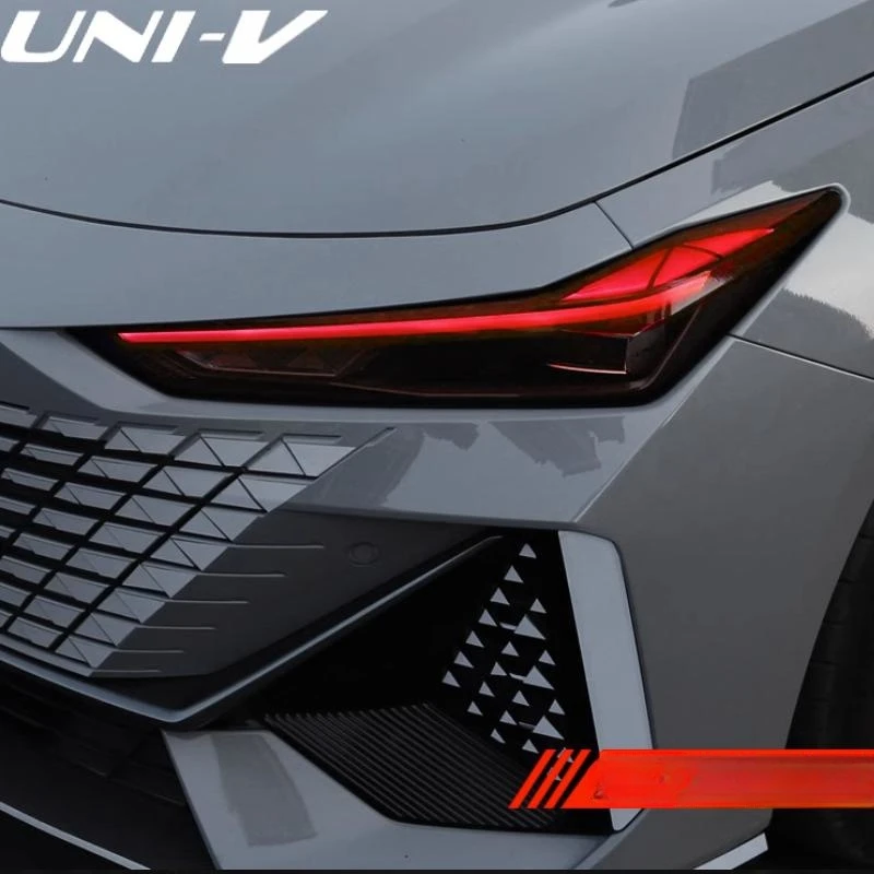 لون تغيير فيلم كشافات غطاء ل CHANGAN UNI-V UNIV ، المصابيح الأمامية الحاجب الجفون تقليم ، الملحقات الخارجية ، 2022 ، 2023
