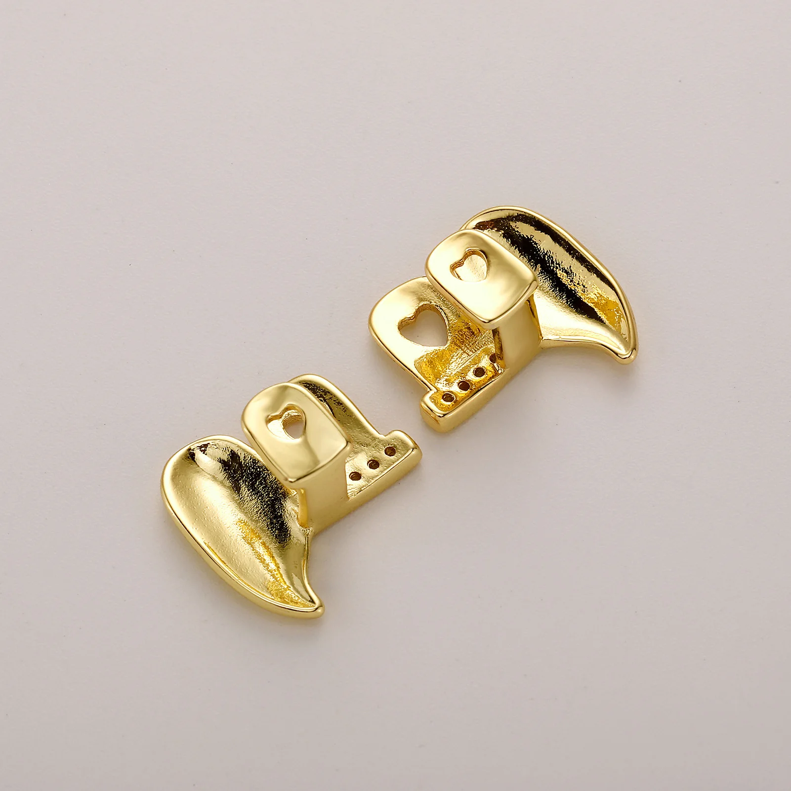 TOPGRILLZ Iced Out Horizontal Bar Zircon Teeth Grillz Fangs For Women Men CZ Stone Glossy Tooth Caps Braces Jewelry Vampire
