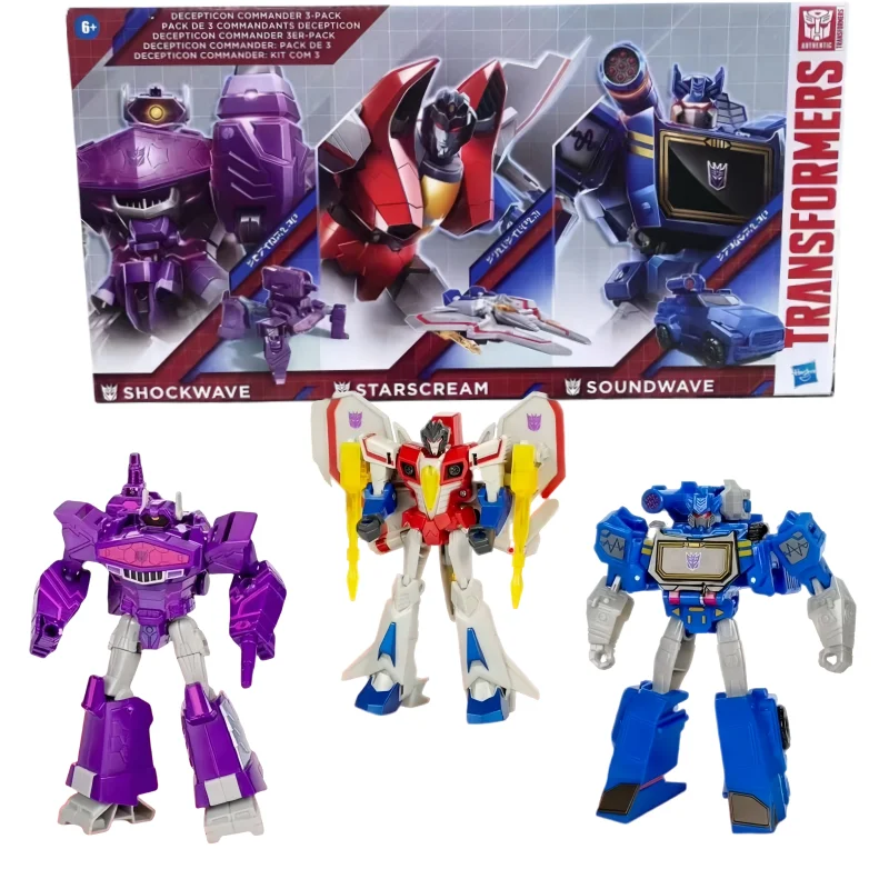 

New Hasbro Transformers Toy Robots Decepticon Shockwave, Starscream, Soundwave 3-person Set Hobby Collection Boy Holiday Gift