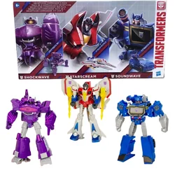 Nuovi robot giocattolo Hasbro Transformers Decepticon Shockwave, Starscream, Soundwave Set per 3 persone Collezione di hobby Regalo di festa per ragazzo