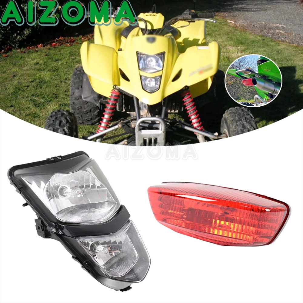 Faro ATV para Suzuki QUADSPORT LTZ 400 400Z Kawasaki KFX400 KSF400 luz trasera luz trasera para correr LTZ 250 OZARK LTF 250