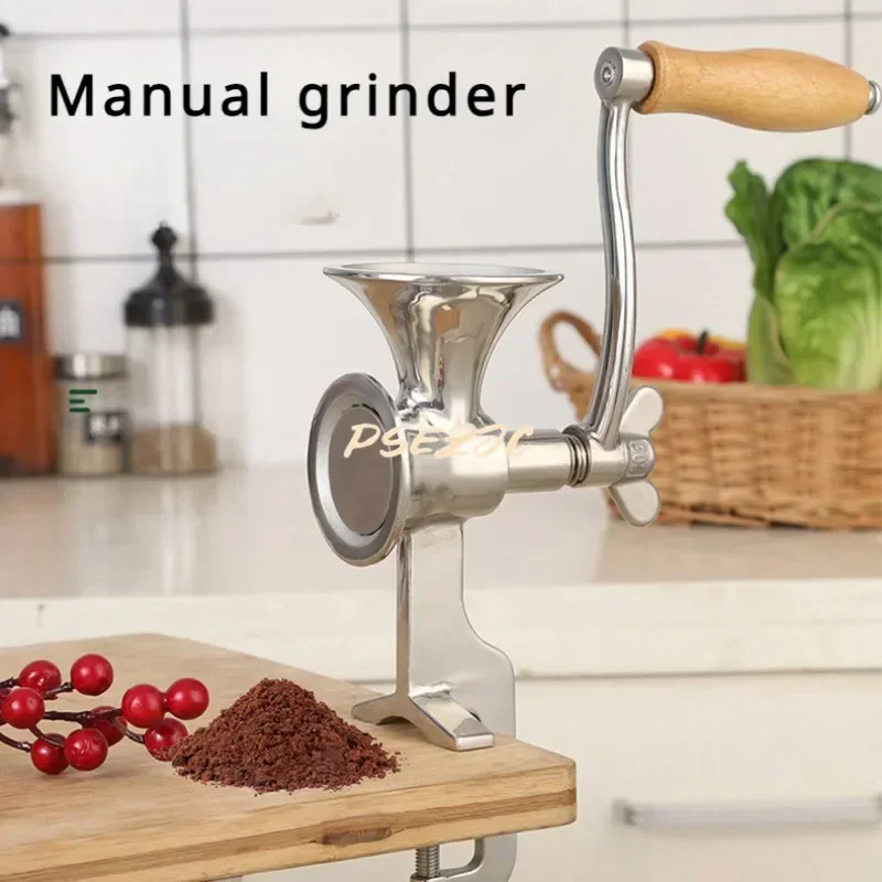 

Portable All Stainless Steel Hand Rotating Coffee and Sesame Grinder, Five Grain and Miscellaneous Grain Crusher