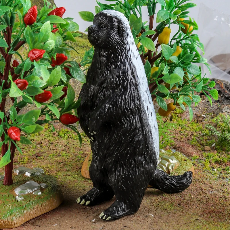 Oenux Simulation Neue Wilde Tiere Figuren Honig Dachs Mellivora Capensis Modell Action-figuren Kinder Bildung Geschenk Spielzeug – Detail 10