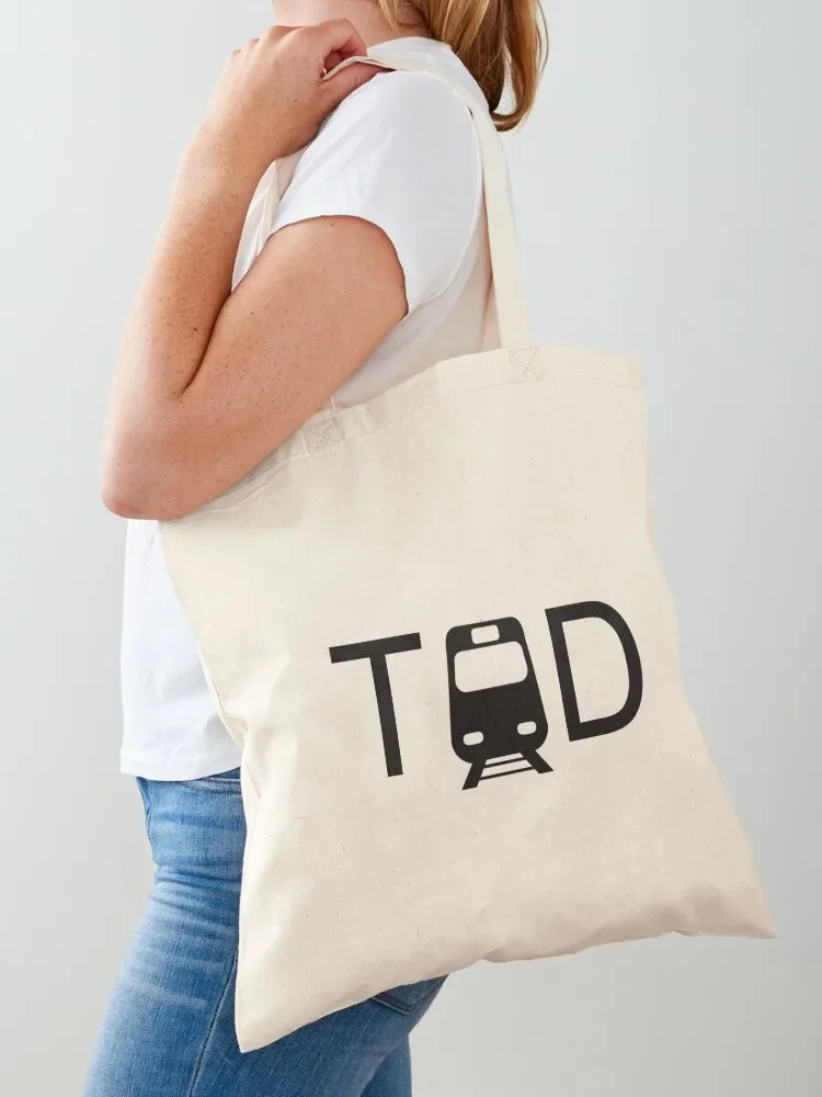 Transit Oriented Development TOD Tote Bag Canvas shoulder bag Gift bags cute tote bag Women's