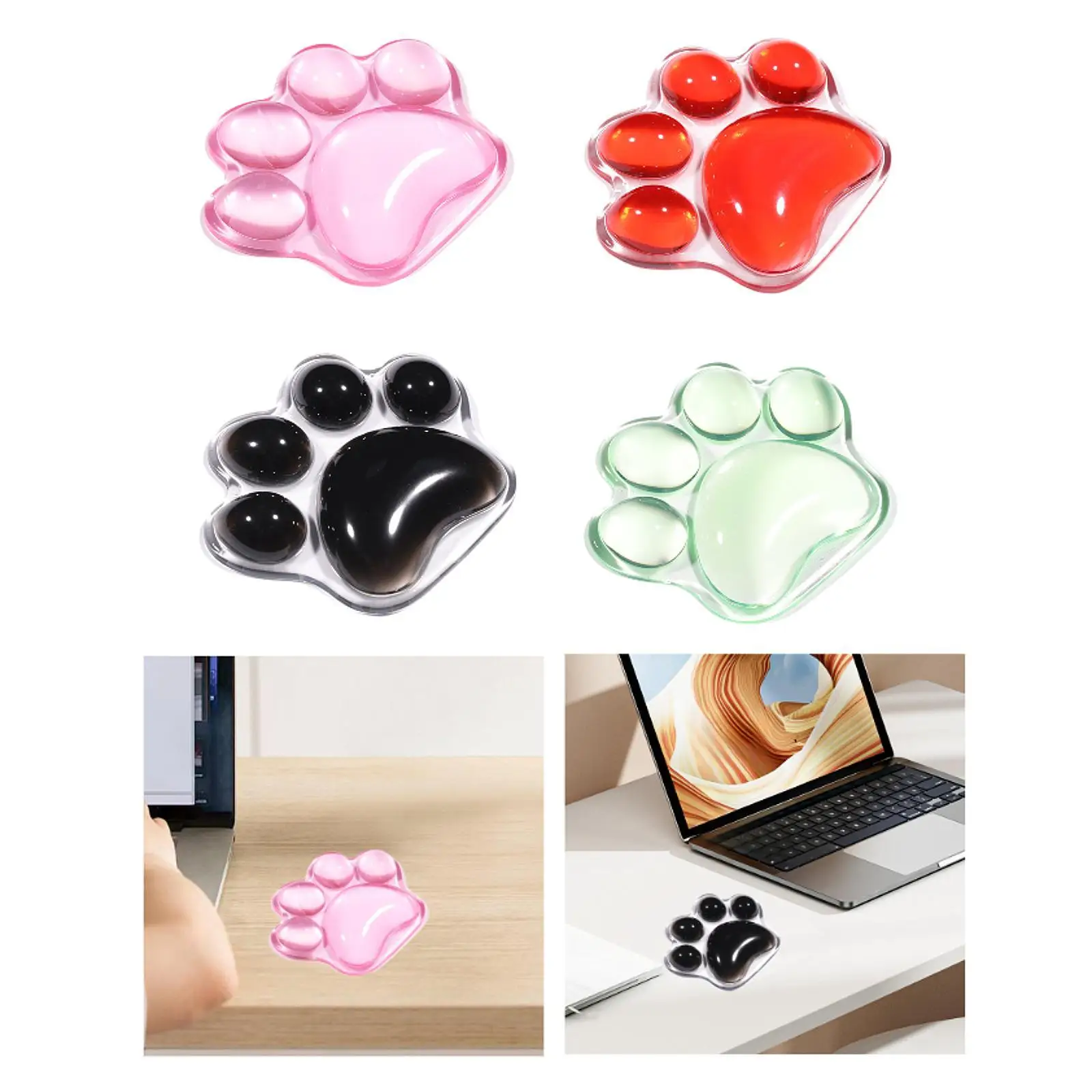 Гелевая подставка для запястий для мыши, гладкая поверхность, силиконовый удобный эргономичный мягкий коврик для запястья, поддержка игрового компьютера, настольного компьютера