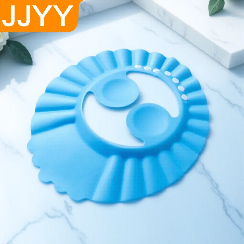 

Регулируемая детская шапочка для шампуня, утолщенная шапочка для душа для детей, защита ушей, аксессуары для купания