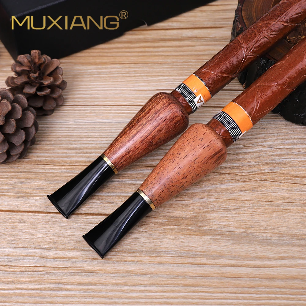 1pc Cigar Holder Smoking Accessories Tobacco Rod Cigarette Mouthpiece Smoke Pipe Nozzle 9mm Filter Rosewood Cigar Accessories