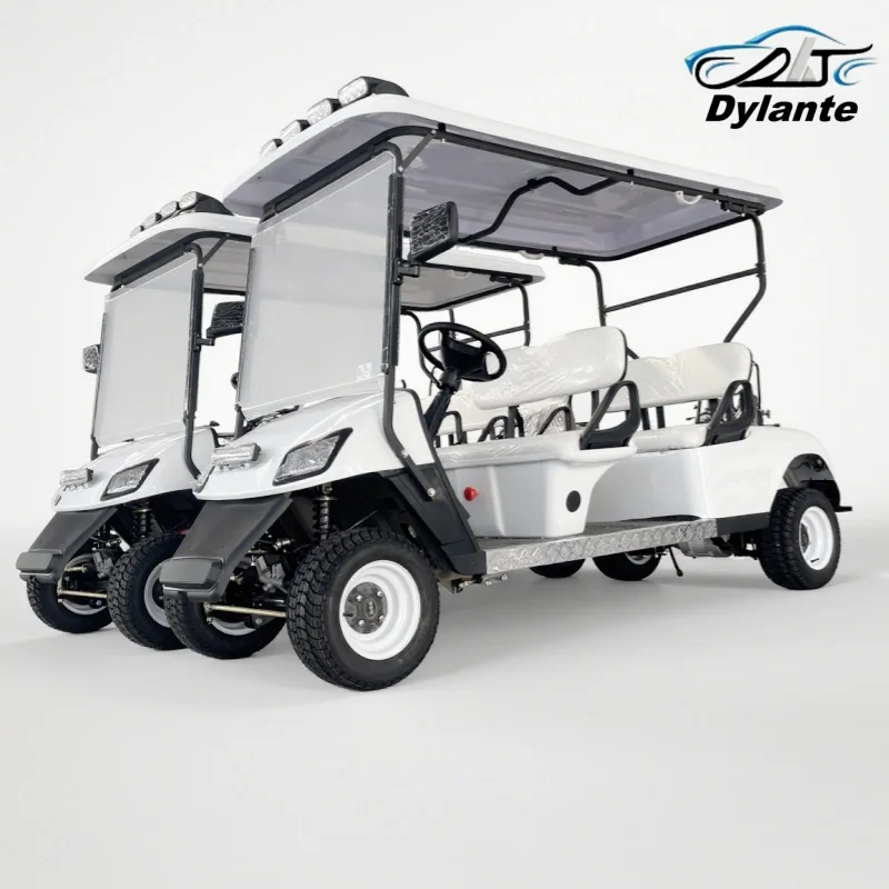 

Доступная 4-местная электрическая тележка для гольфа от производителя 2025 года, 60 В, 72 В, литиевая батарея, гольф-багги для поля гольфа и курорта