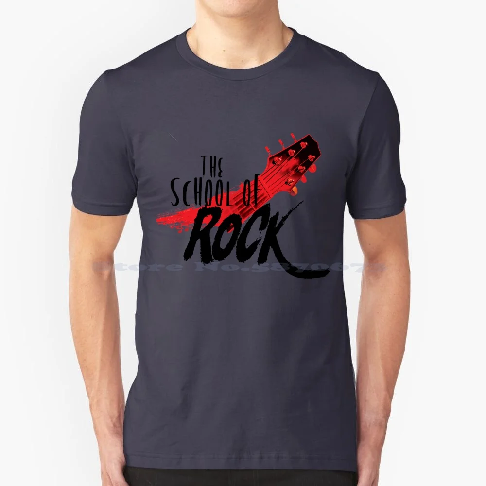 The School Of Rock T Shirt 100% Cotton Tee Stick It To The Man The School Of Broadway Lyrics Heavy Metal Jack Black Classic