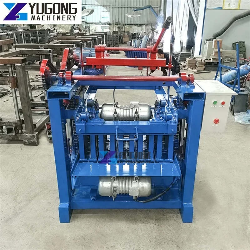 Low Price Fly Ash Road Semi Automatic Layding Manual Moulding Paver Hollow Cement Concrete Brick Block Making Machine