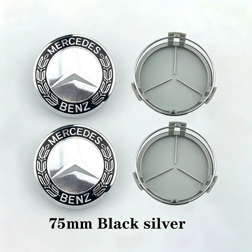 4pcs 75mm Car Wheel Center Logo Hub Cap For Mercedes Benz B/C/E/S W211 W205 W213 W203 C218 A207 CLA CLS E Class accessories - view 3