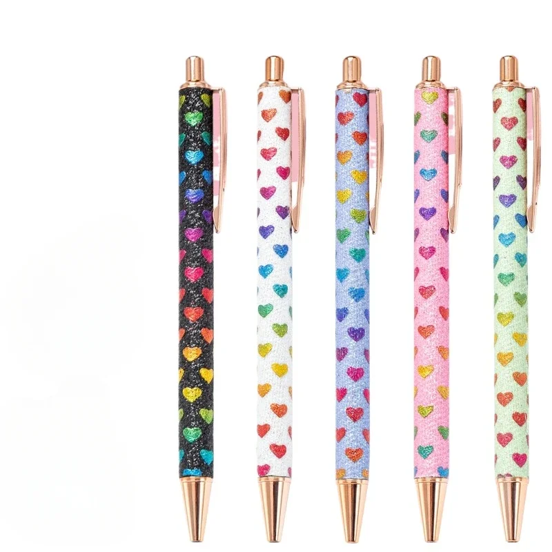 24pcs Creative Press Metal  Ballpoint Pen Luxury Gift Press Ball Pen