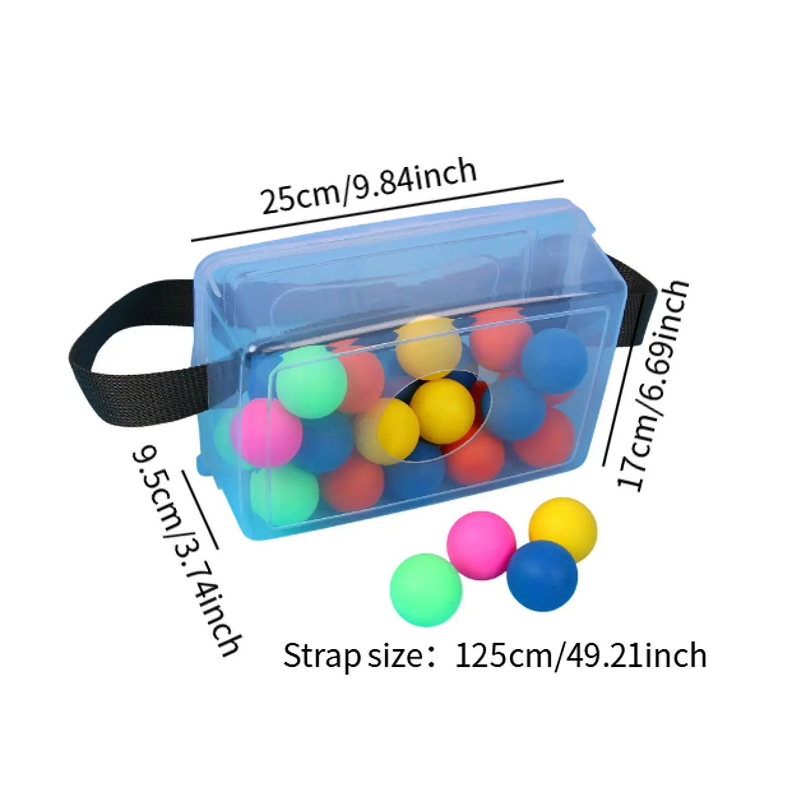 Shaking Balls Game Box Coordination Ability Adjustable Strap Fun Sports Toy Party Games for Yard Outdoors Easter Carnival Family