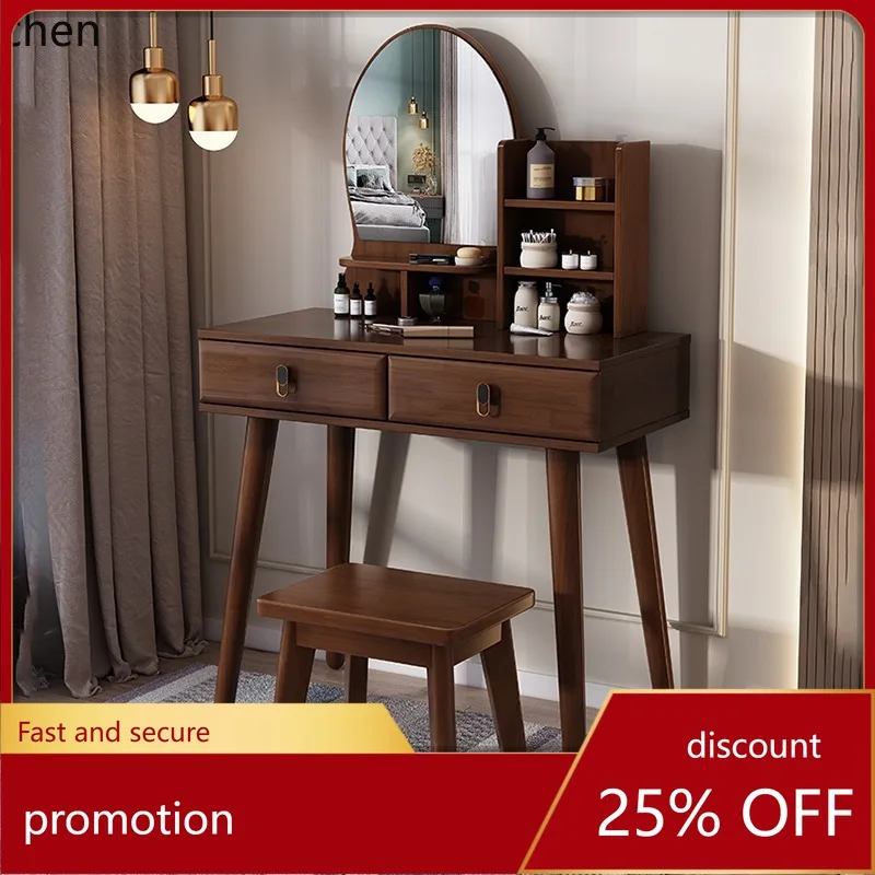 

HXL Bedroom Dressing Table Solid Wood Dressing Table vintage home decor