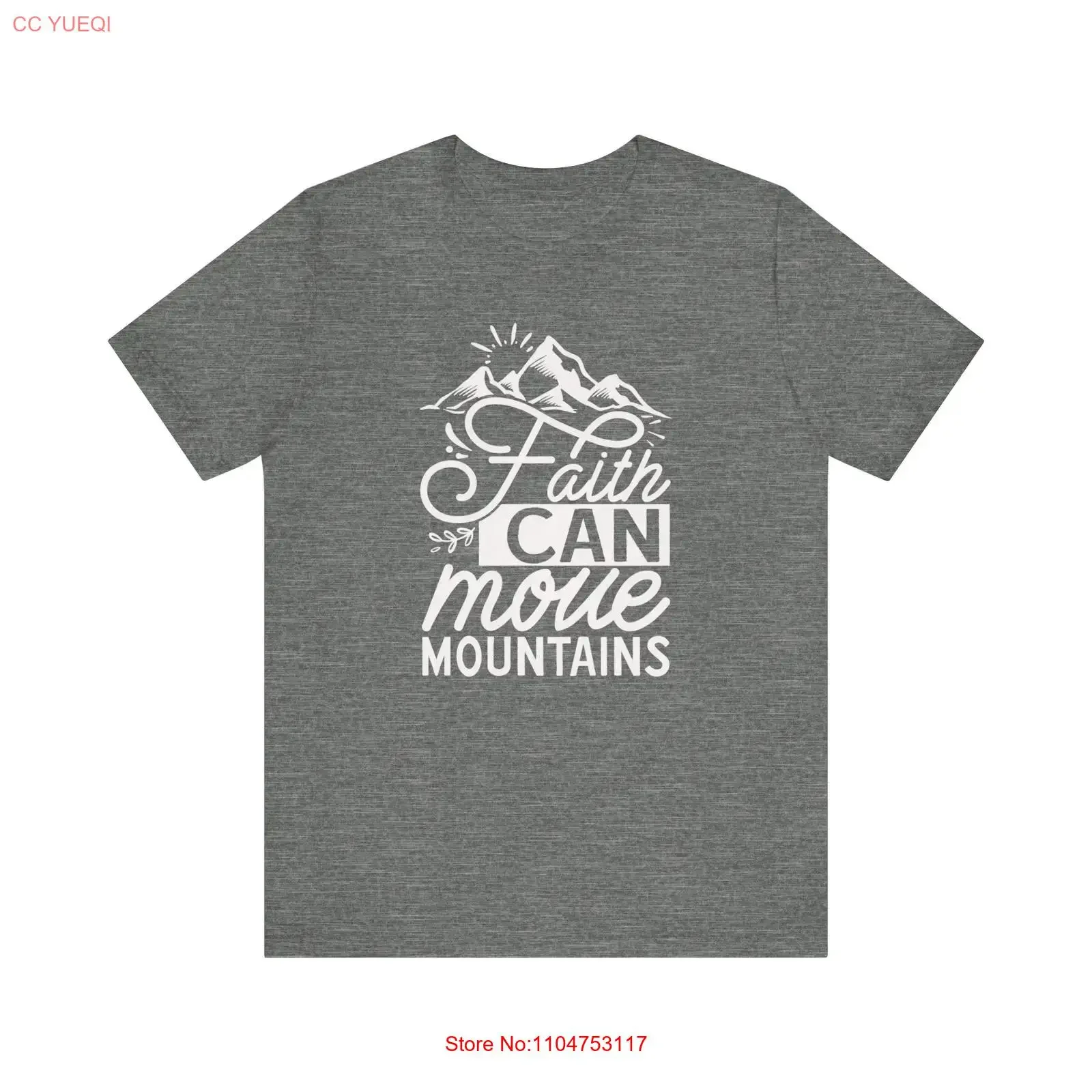 Camiseta Faith Can Move Mountains, estilo vintage, streetwear, unisex, ropa de diseñador, moda, transpirable, gráfico, suave y elástico