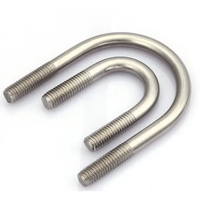 M8 Metric 316 Stainless Steel U Bolts Round Bend U-Bolt U Clamp A4-70 screws