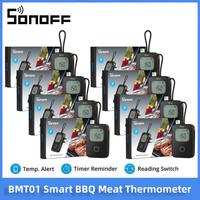 SONOFF BMT01 Smart BBQ Meat Thermometer Wireless Grill Thermometer with App Alerts Real-Time Temperature Chart & Cooking Timer