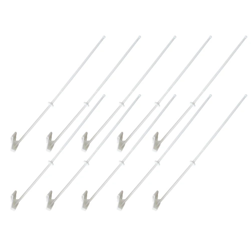 

10pcs Car Window Flagpole Holder 38CM Clip On Poles Detachable Decorate Staff Vehicle Flag Frames Plastic Durable Tough