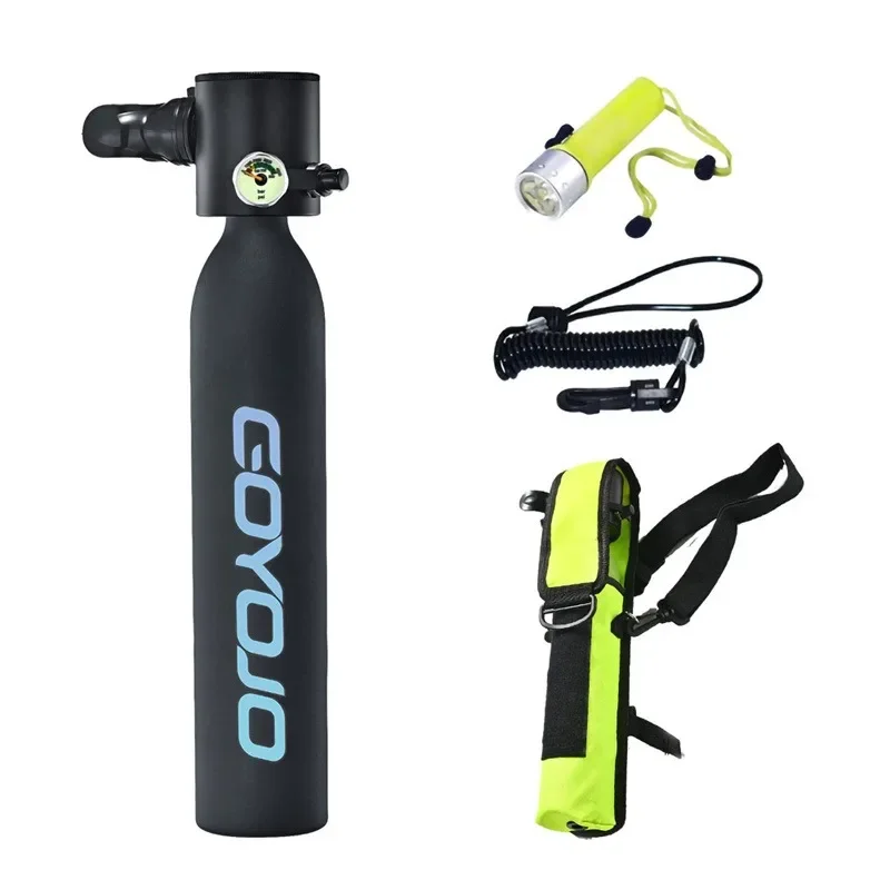 Portable Diving Tank Oxygen  Kit 0.5 Liter Mini   Scuba 5-10 Minutes Underwater Breathing Equipment