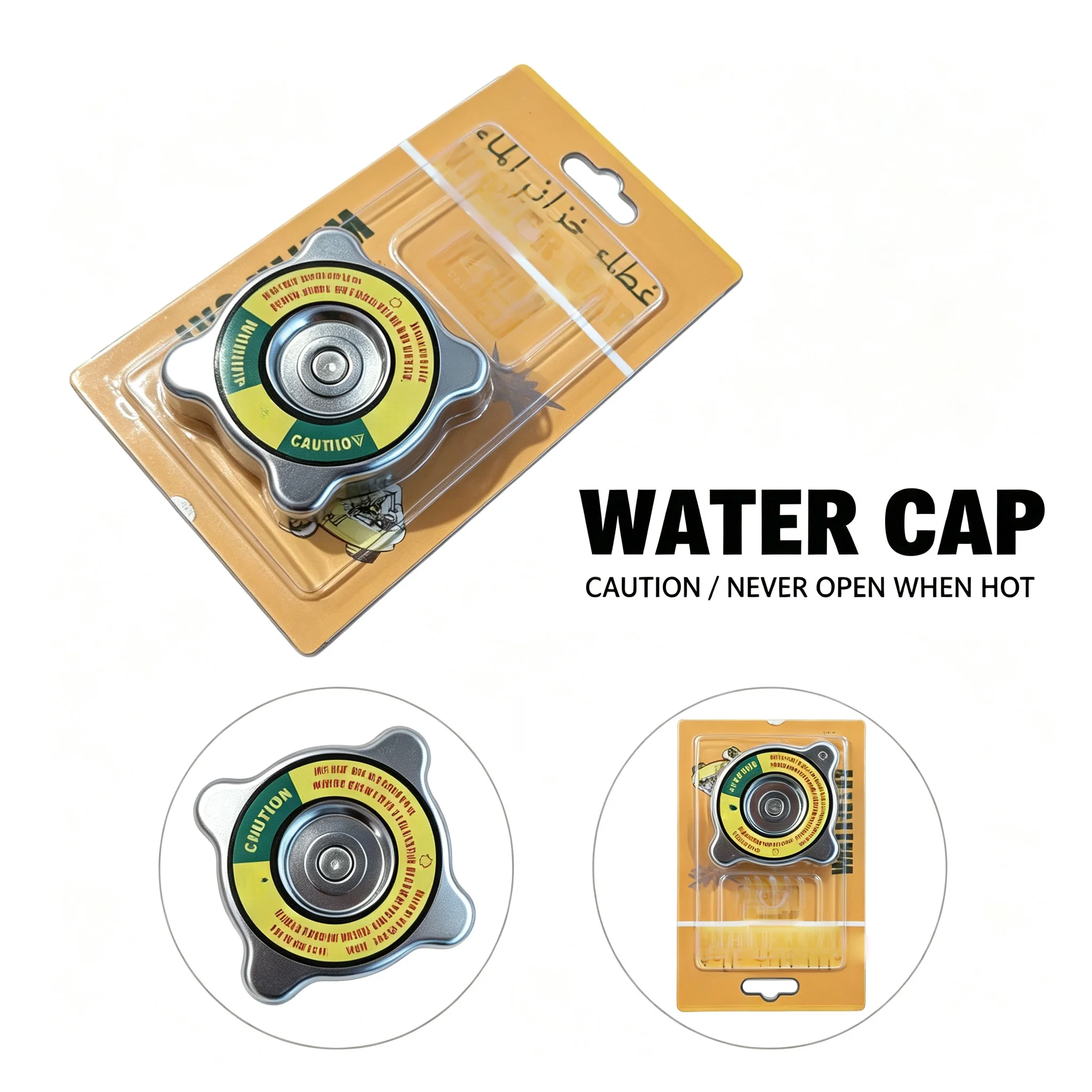 Radiator Cap 15272-72020 Stainless Steel Replacement For Kubota B6100 B7100 B5200 B6200 Tractor-Cooling System Cover