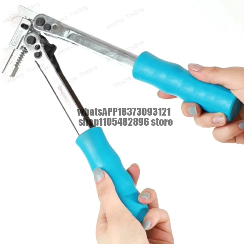 Flameless Refrigerator Lock Ring Crimping Pliers Manual Electric Pincers Composite Ring Welding Free Tool Quick Closing