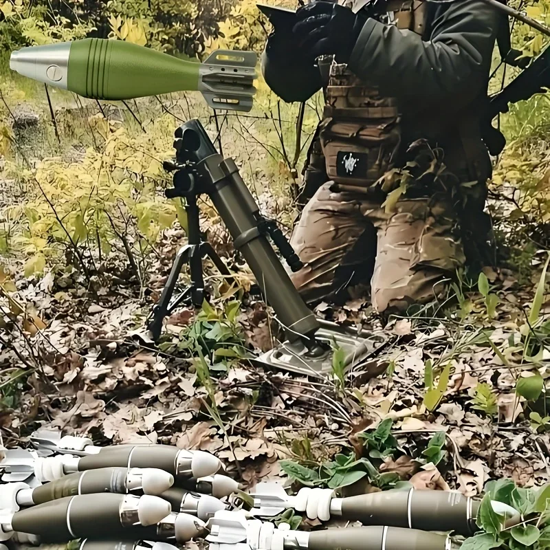 M2 60mm Mortar Shell Model - 3D Printed Realistic Replica, Non-Functional Military Decor for Home/Office, Gift for Collectors