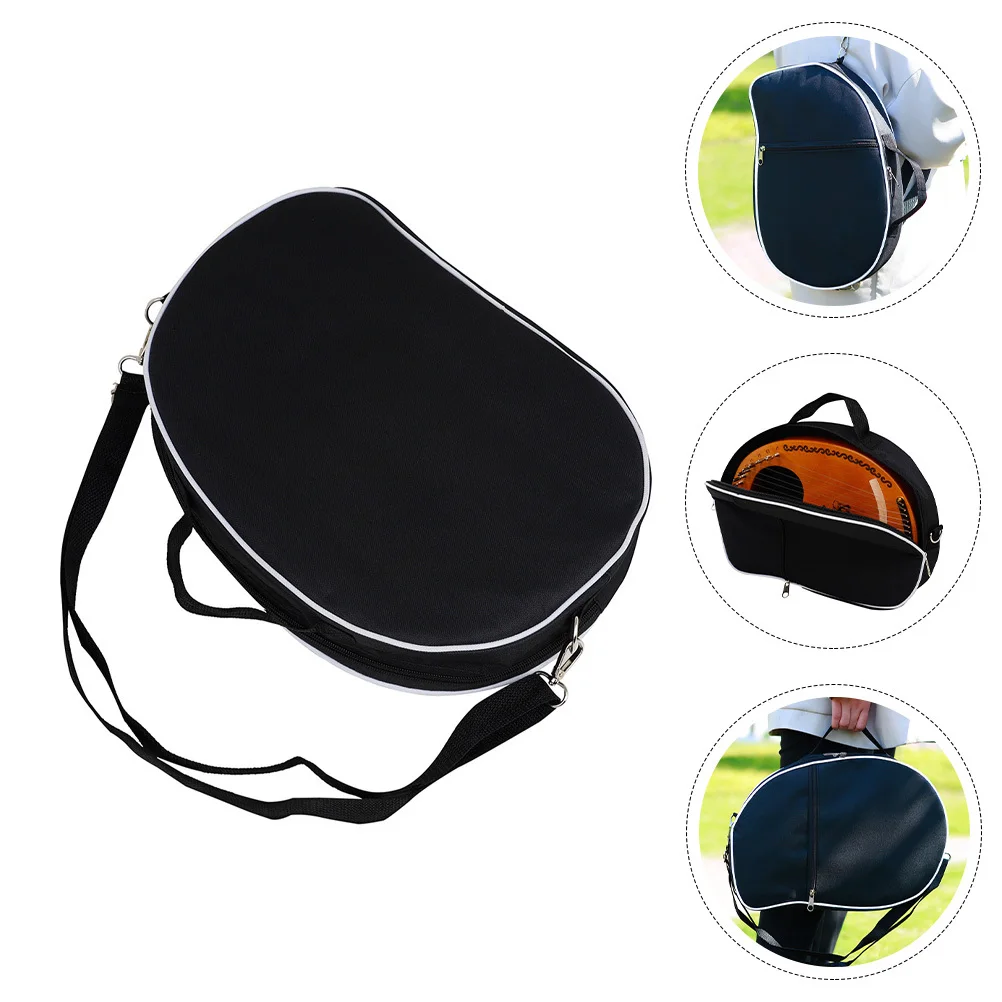 

Lyre Harp Storage Bag Oxford Fabric Waterproof Wear-Resistant Carrying Pouch for String Instrument Travel Hiking Camping Use