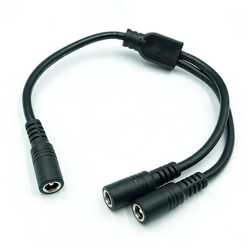 1PC DC 5.5mm*2.1mm 1 To 2 Connector Male To Female Plug DC Power Splitter Cable CCTV LED Strip Light Power Supply Adapter view 5