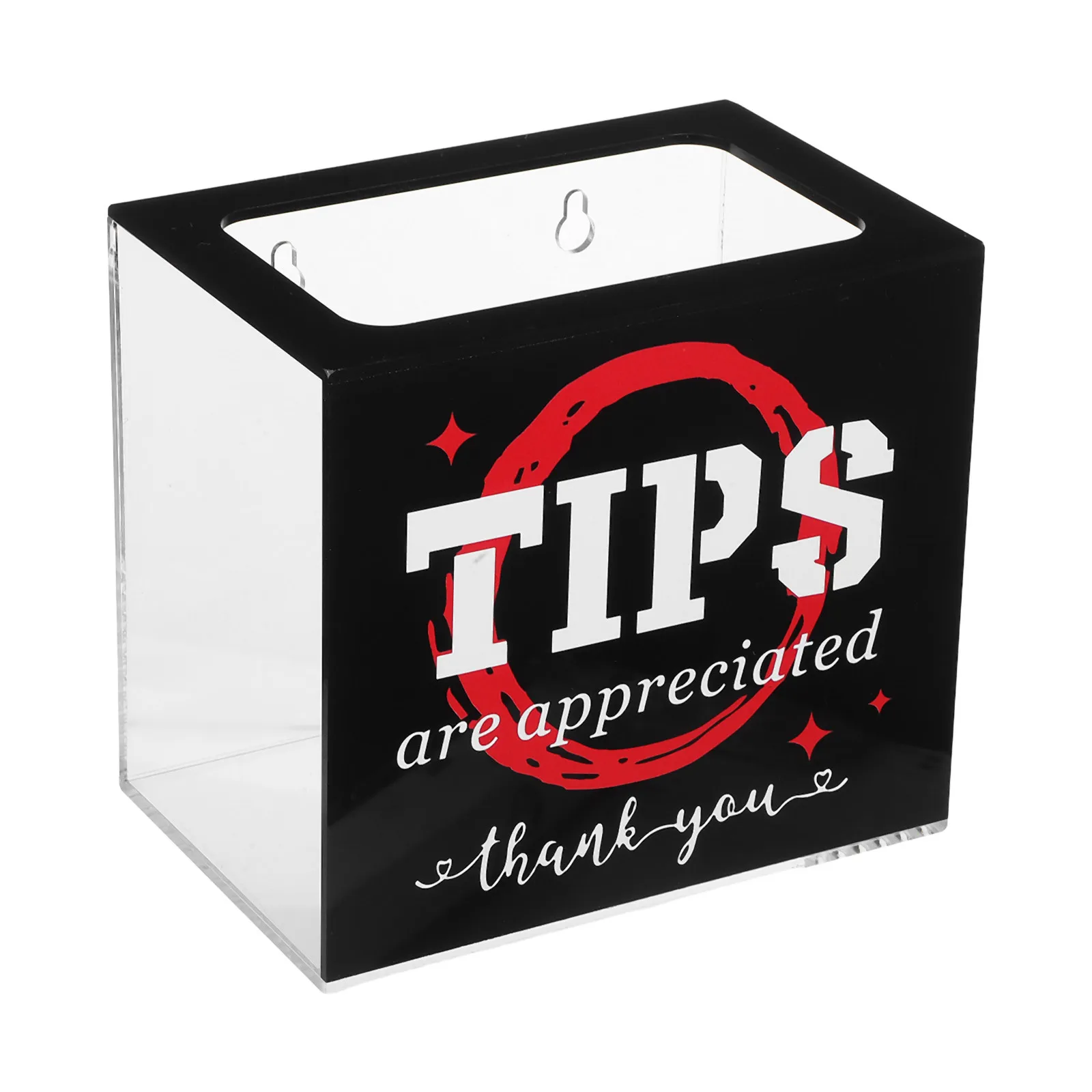 صندوق تبرع شفاف من الأكريليك لنصائح جرة المال بار مطعم نادل مجموعة الخيرية صندوق الاقتراحات
