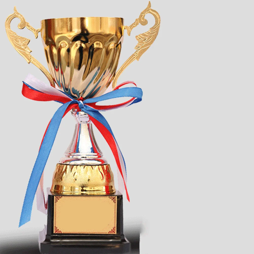

1Pcs Metal Trophy Gold Alloy 30Cm Sports Competition School Tournament Basketball Game Award Game Trophy